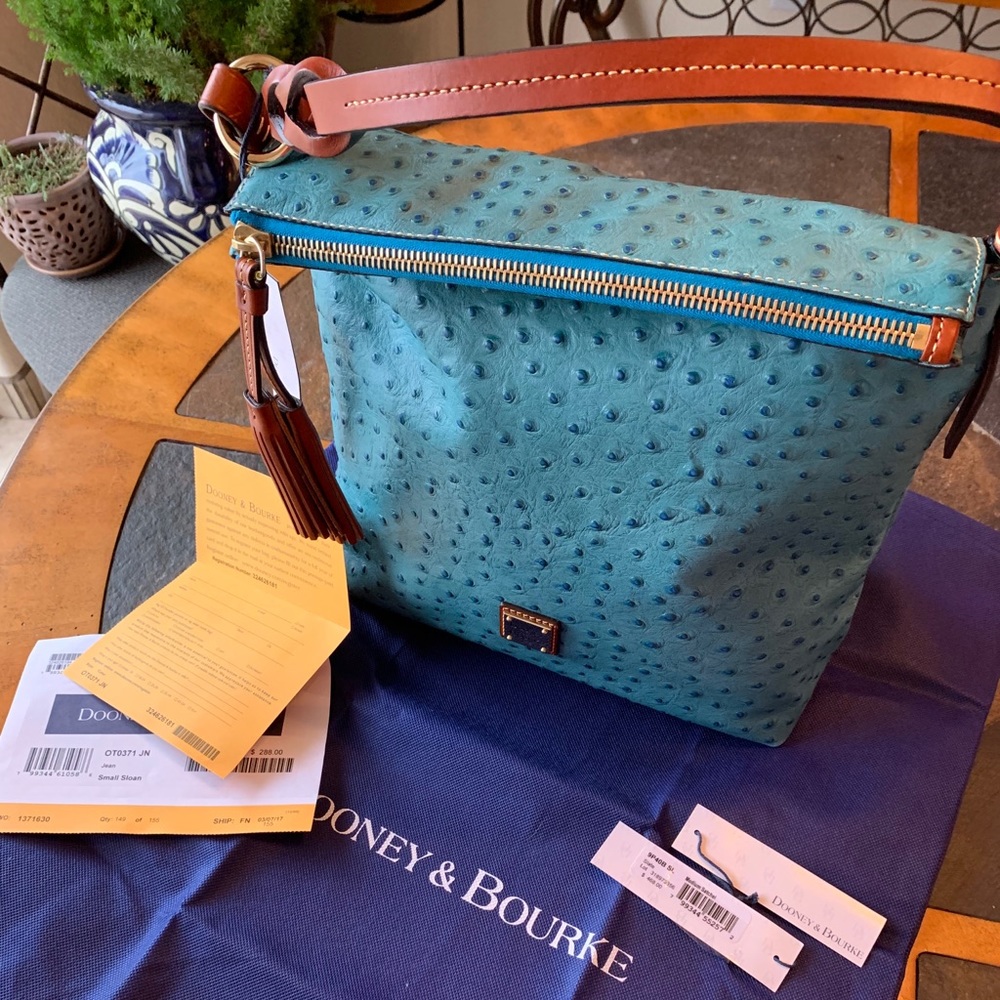 Dooney & Bourke Small Sloan LMTD Ed. Jean Ostrich!